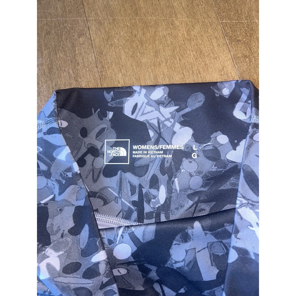 The North Face Women's Luxe Motivation Pocket 7/8 Legging Large Camo Black Gray - Picture 5 of 7